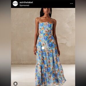 ASTR Miaka Floral Maxi Dress size medium NWT